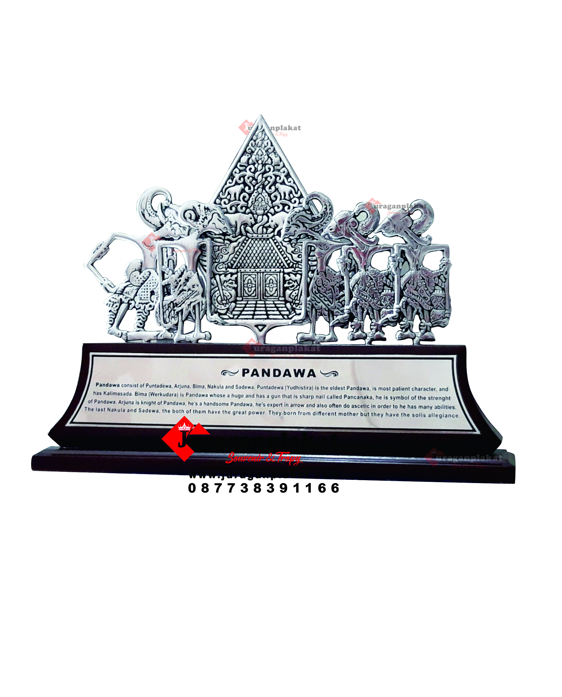 PLAKAT WAYANG PANDAWA LIMA PODIUM W40